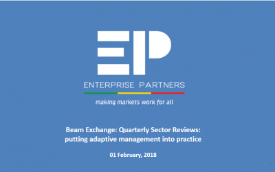 Quarterly Sector Reviews: putting adaptive management into practice